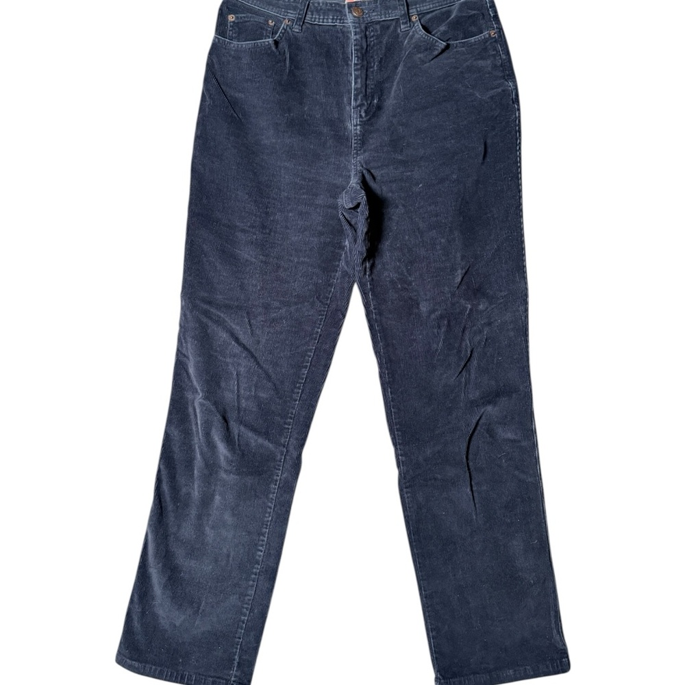 Vintage bill blass navy Blue Corduroy Pants 10 straight‎ leg
